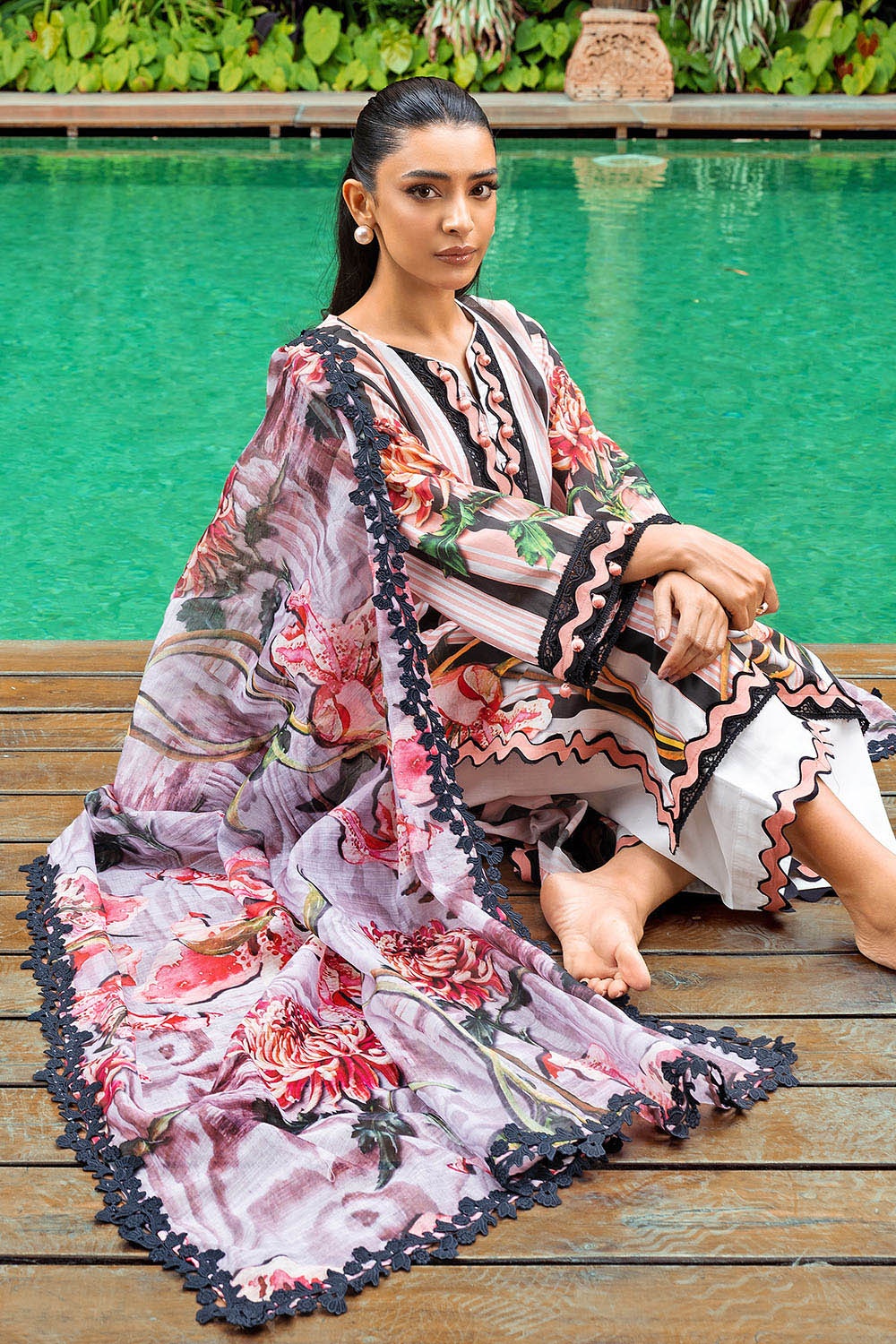 Gul Ahmed | Festive Capsule 25 | PC-52002 by Gul Ahmed - Designer Dress - Type: Ladies Clothes - Available at Libayah - 100% Original