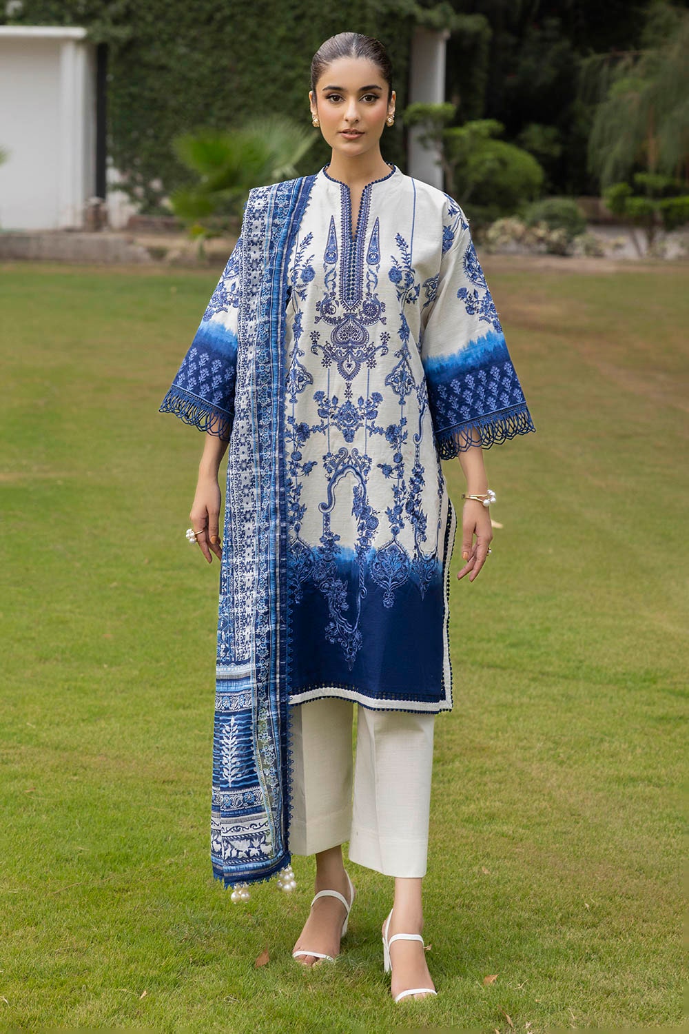 Gul Ahmed | Winter Collection 25 | K-52095 by Gul Ahmed - Designer Dress  - Type : Ladies Clothes - Available at Libayah - 100% Original 