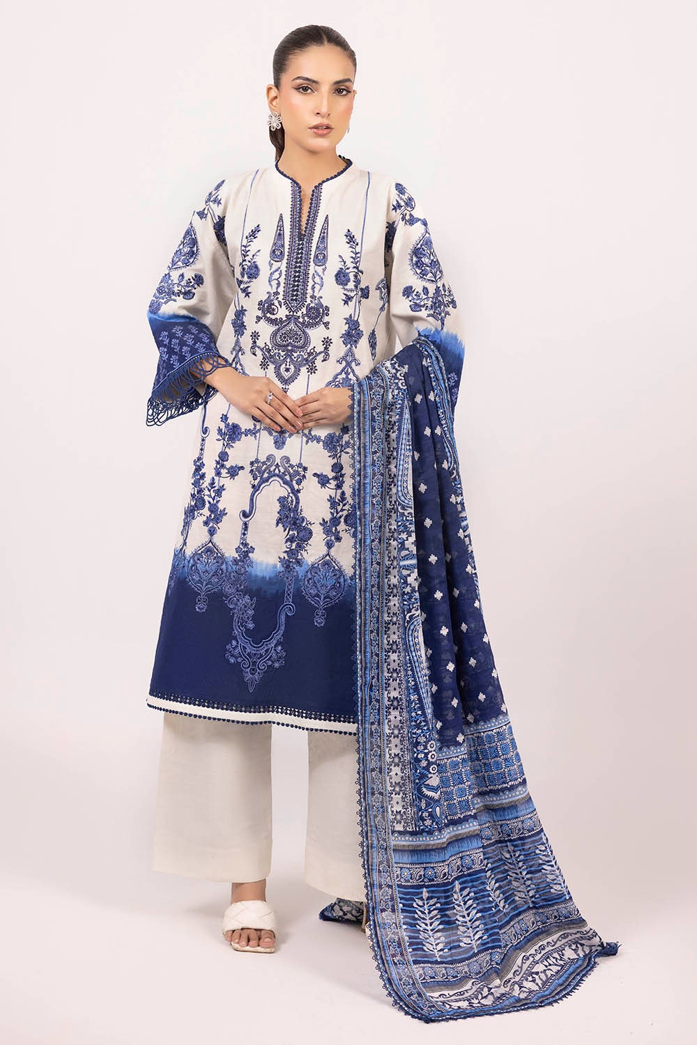 Gul Ahmed | Winter Collection 25 | K-52095 by Gul Ahmed - Designer Dress  - Type : Ladies Clothes - Available at Libayah - 100% Original 