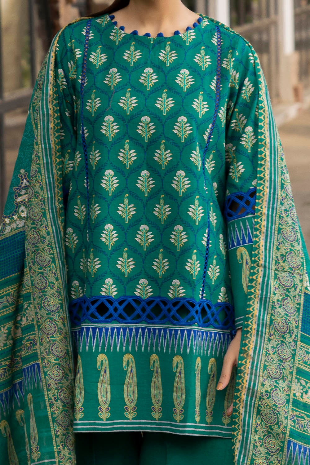 Gul Ahmed | Winter Collection 25 | K-52080 by Gul Ahmed - Designer Dress  - Type : Ladies Clothes - Available at Libayah - 100% Original 