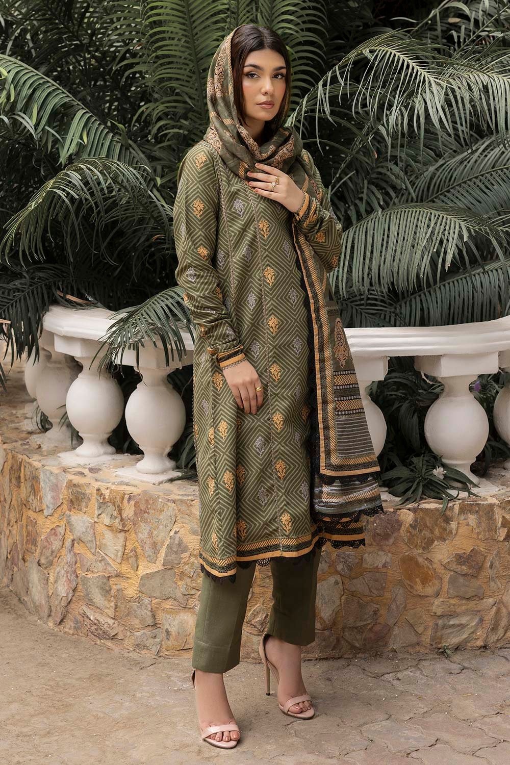 Gul Ahmed | Winter Collection 25 |  K-52081 by Gul Ahmed - Designer Dress  - Type : Ladies Clothes - Available at Libayah - 100% Original 