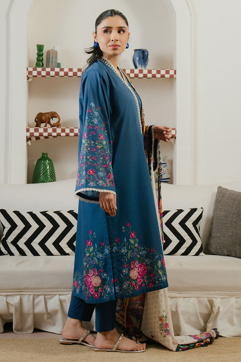 Cross Stitch | Daily Wear 25 | MIDNIGHT TIDE-3 by Cross Stitch - Designer Dress - Type: Ladies Clothes - Available at Libayah - 100% Original