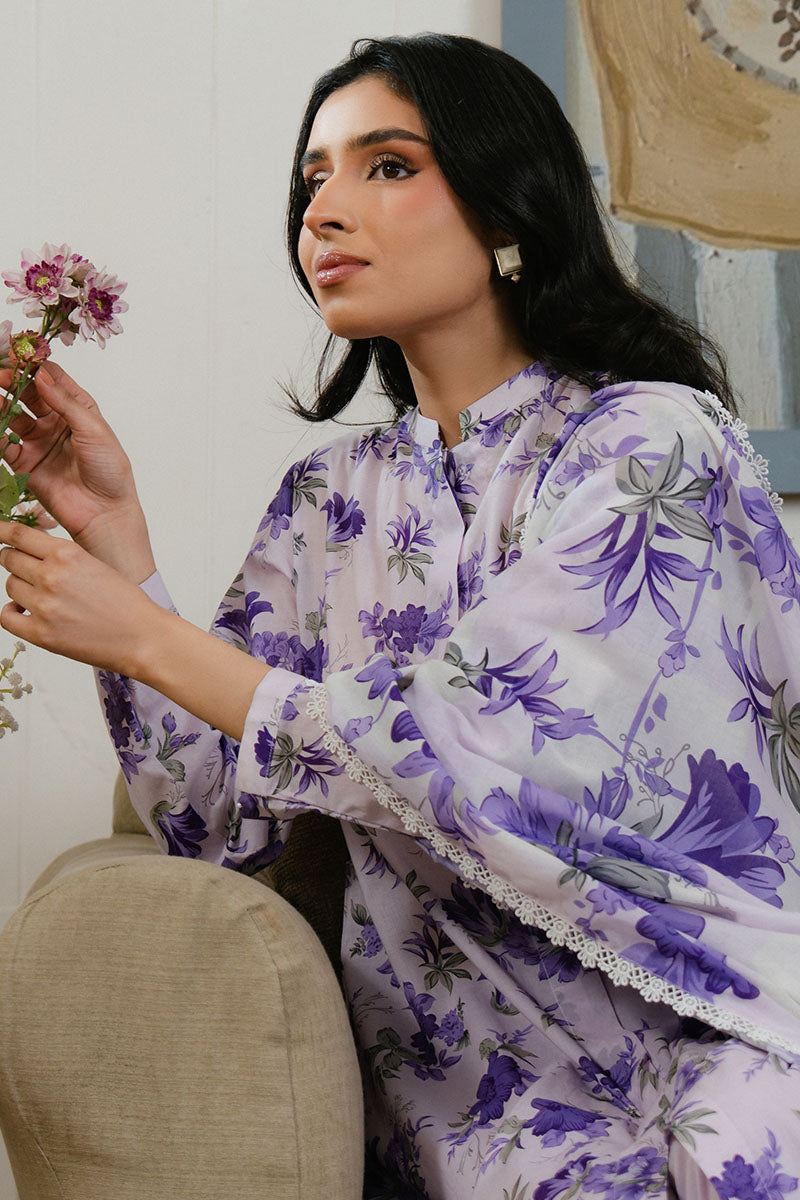 Cross Stitch | Daily Wear 25 | FLORAL ARDENT-3 PC by Cross Stitch - Designer Dress - Type: Ladies Clothes - Available at Libayah - 100% Original