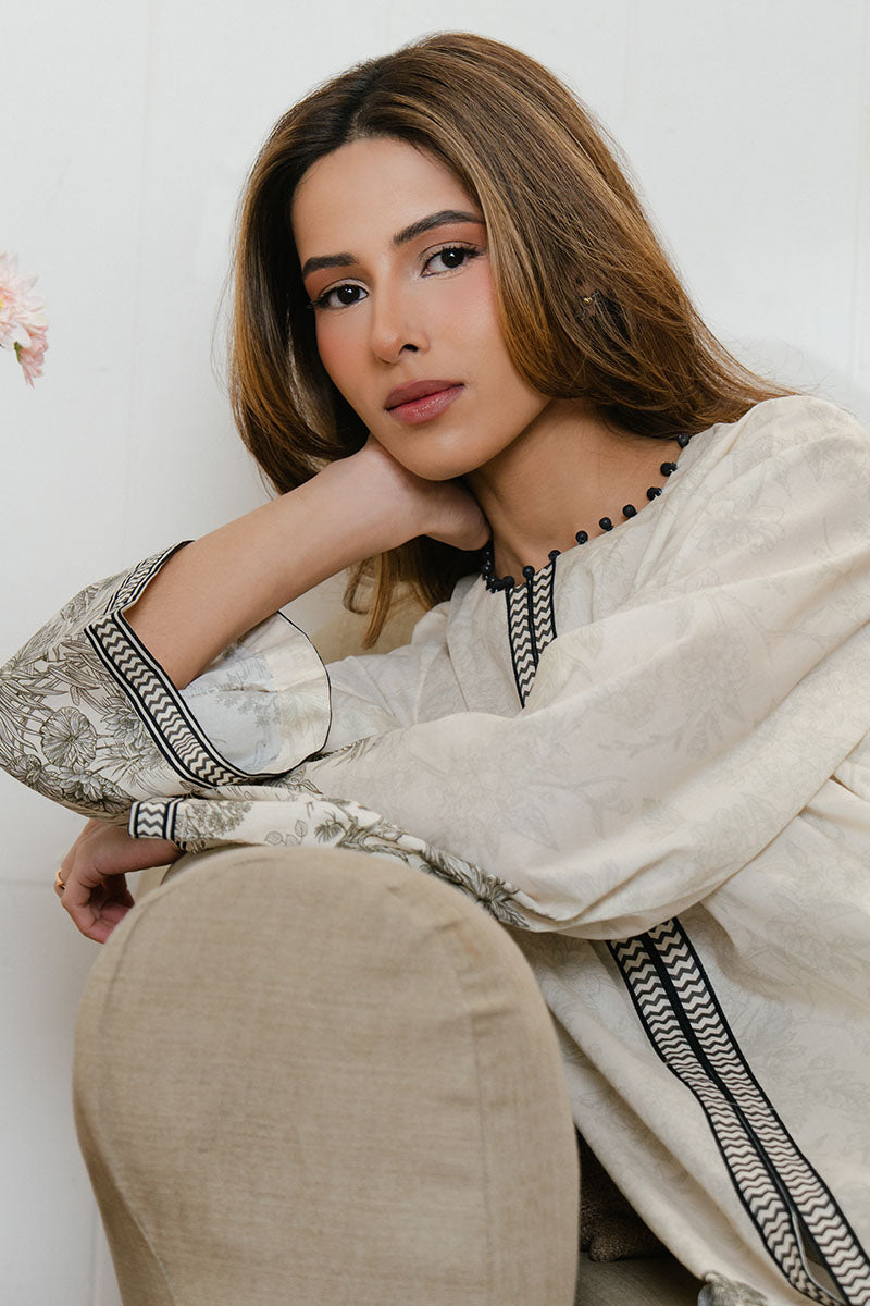 Cross Stitch | Daily Wear 25 | BISQUE TALE-2 PC by Cross Stitch - Designer Dress - Type: Ladies Clothes - Available at Libayah - 100% Original