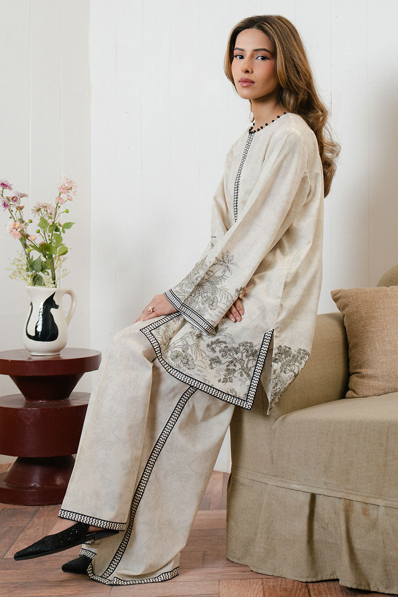 Cross Stitch | Daily Wear 25 | BISQUE TALE-2 PC by Cross Stitch - Designer Dress - Type: Ladies Clothes - Available at Libayah - 100% Original