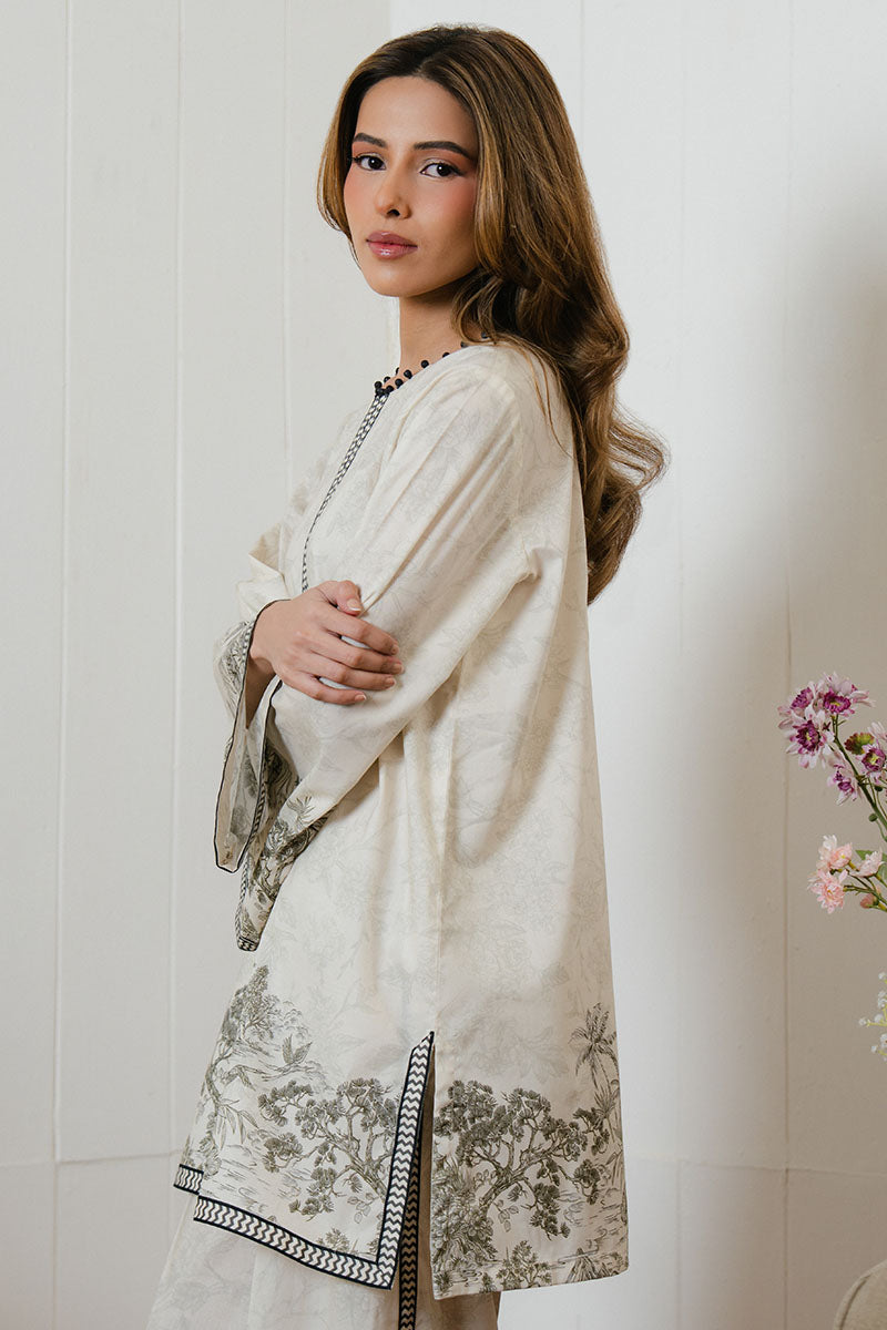 Cross Stitch | Daily Wear 25 | BISQUE TALE-2 PC by Cross Stitch - Designer Dress - Type: Ladies Clothes - Available at Libayah - 100% Original