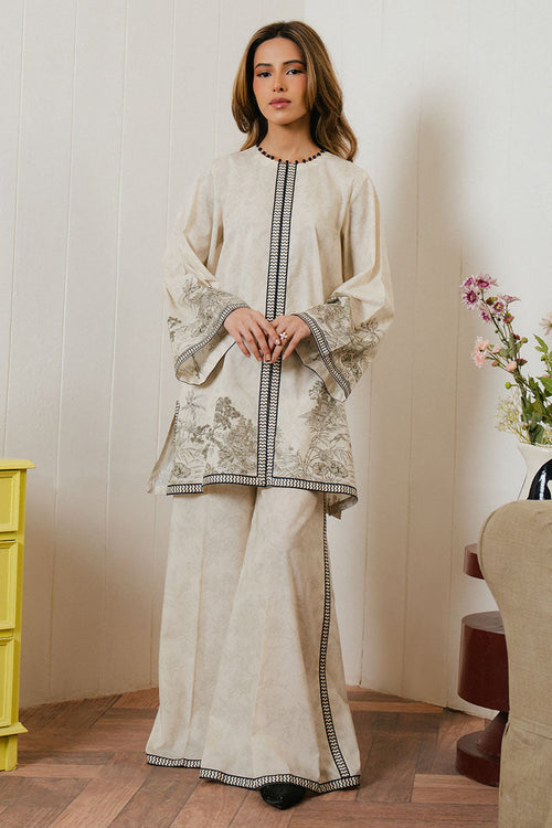 Cross Stitch | Daily Wear 25 | BISQUE TALE-2 PC by Cross Stitch - Designer Dress - Type: Ladies Clothes - Available at Libayah - 100% Original