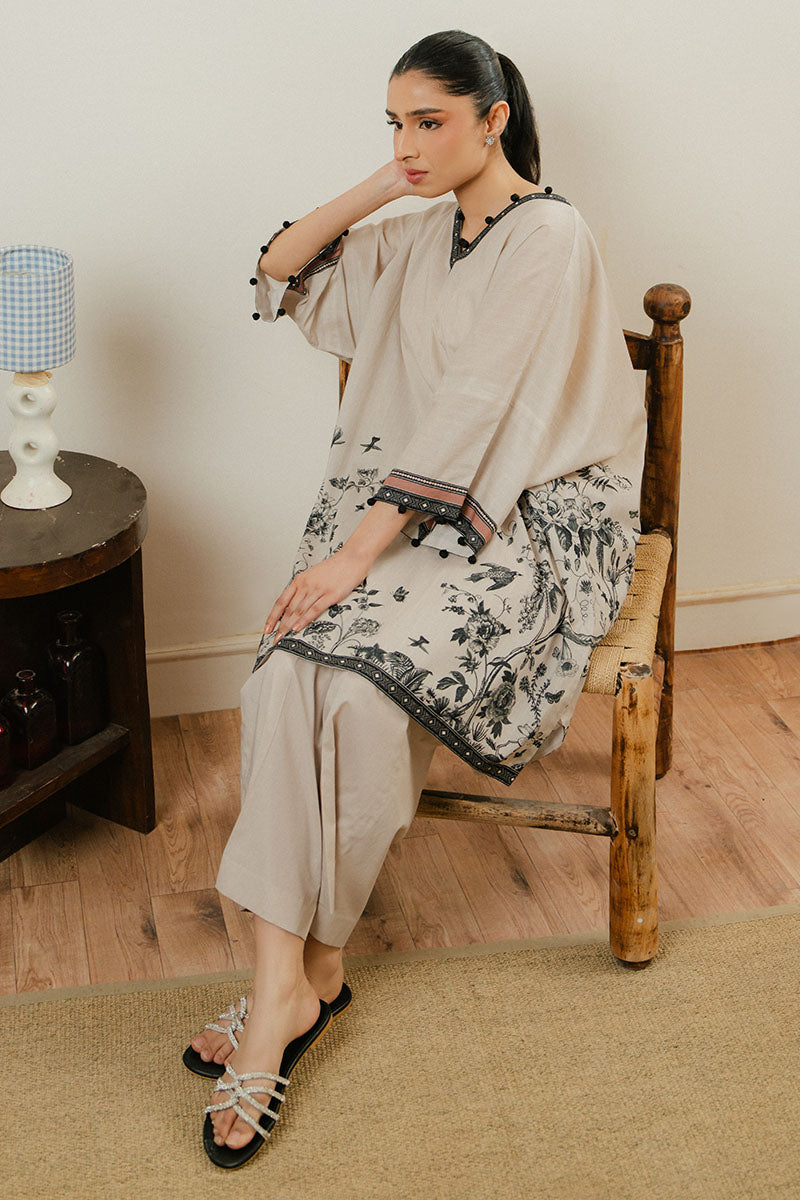 Cross Stitch | Daily Wear 25 | SILVER CLOUD-2 PC by Cross Stitch - Designer Dress - Type: Ladies Clothes - Available at Libayah - 100% Original