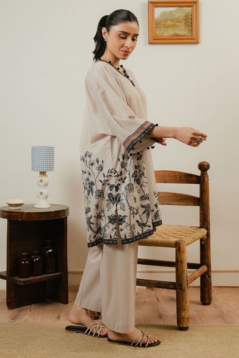 Cross Stitch | Daily Wear 25 | SILVER CLOUD-2 PC by Cross Stitch - Designer Dress - Type: Ladies Clothes - Available at Libayah - 100% Original