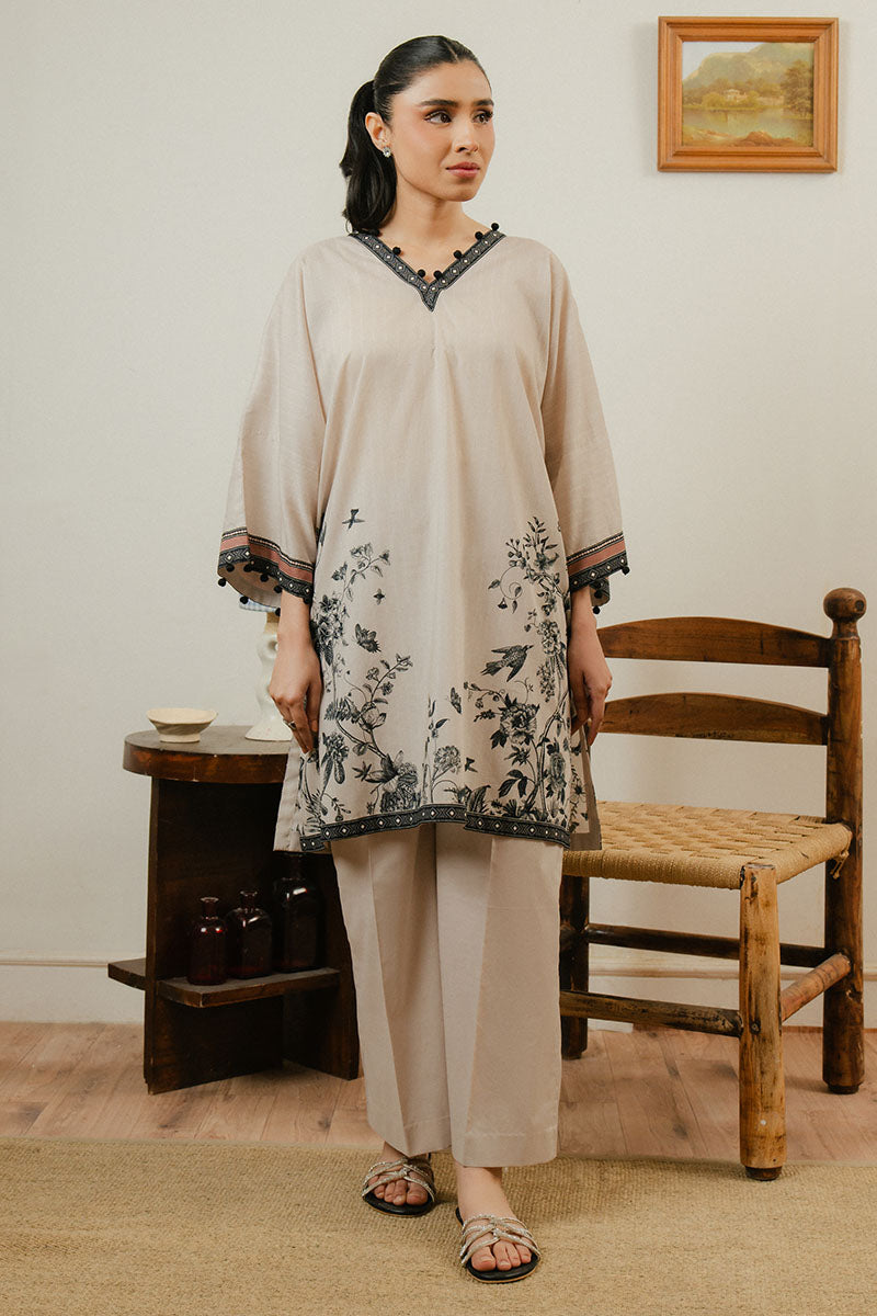 Cross Stitch | Daily Wear 25 | SILVER CLOUD-2 PC by Cross Stitch - Designer Dress - Type: Ladies Clothes - Available at Libayah - 100% Original