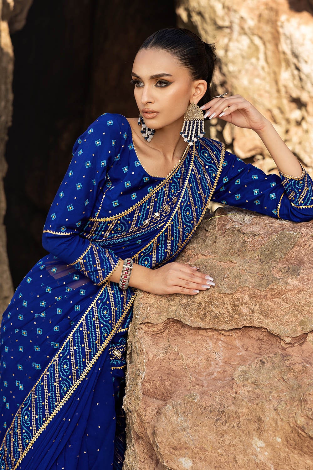 Gul Ahmed | Chunri Lawn 25 | PRS-52002 B by Gul Ahmed - Designer Dress - Type: Ladies Clothes - Available at Libayah - 100% Original