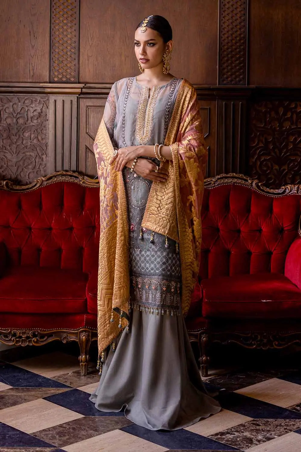 Gul Ahmed | Wedding Collection 24 | PRW-32071 by Gul Ahmed - Designer Dress - Type: Ladies Clothes - Available at Libayah - 100% Original