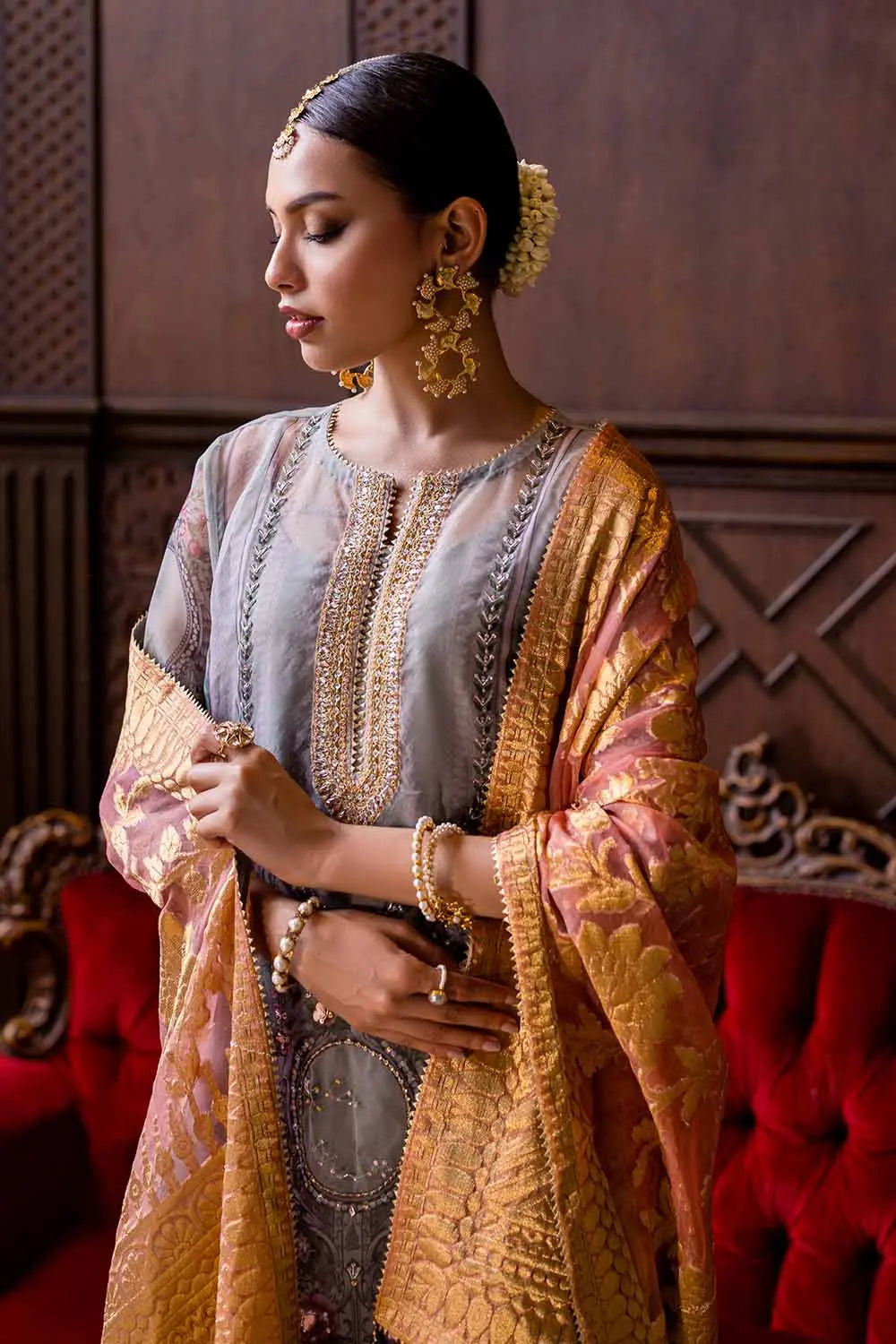 Gul Ahmed | Wedding Collection 24 | PRW-32071 by Gul Ahmed - Designer Dress - Type: Ladies Clothes - Available at Libayah - 100% Original