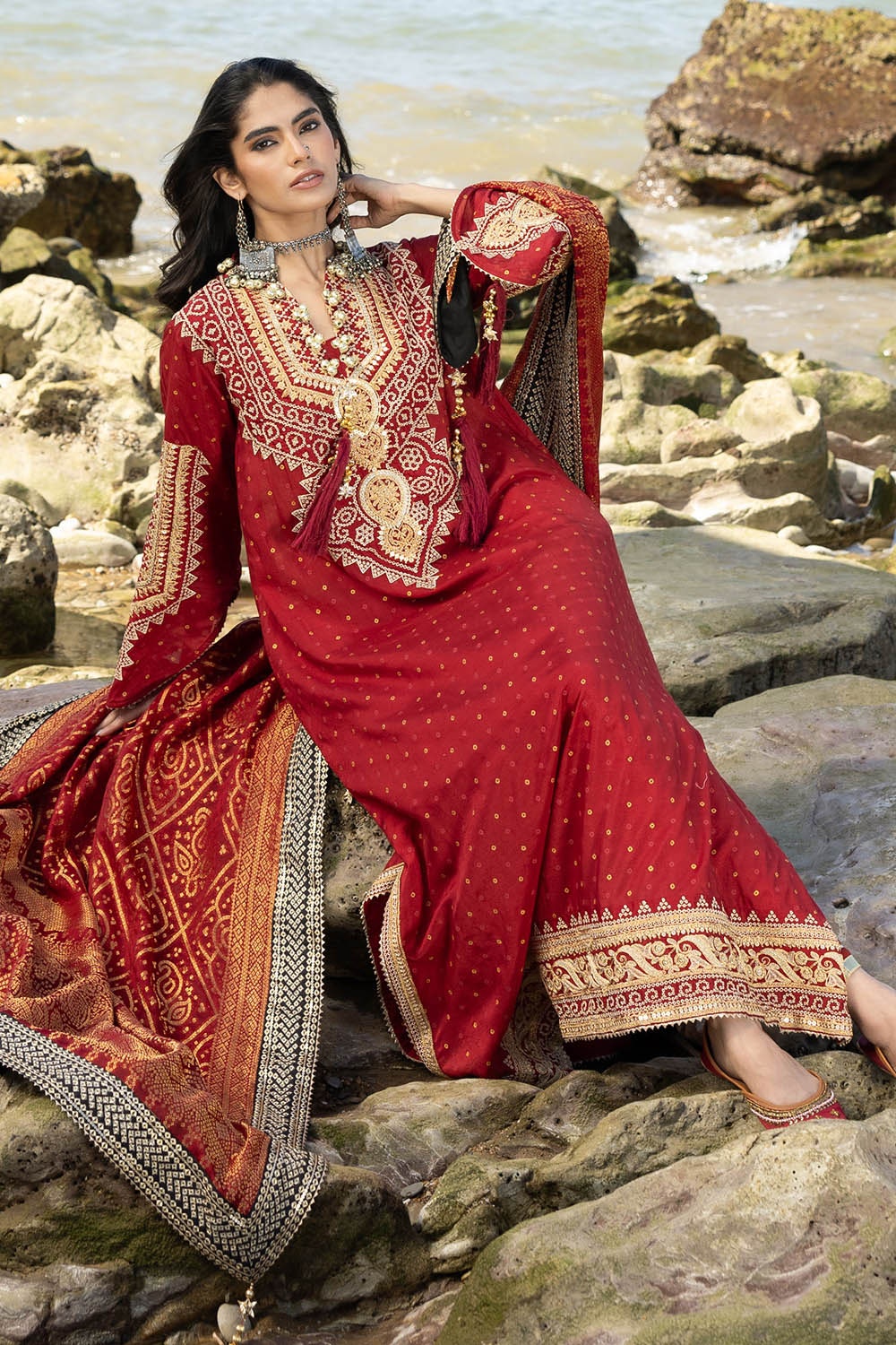 Gul Ahmed | Chunri Lawn 25 | PRW-42003 by Gul Ahmed - Designer Dress - Type: Ladies Clothes - Available at Libayah - 100% Original