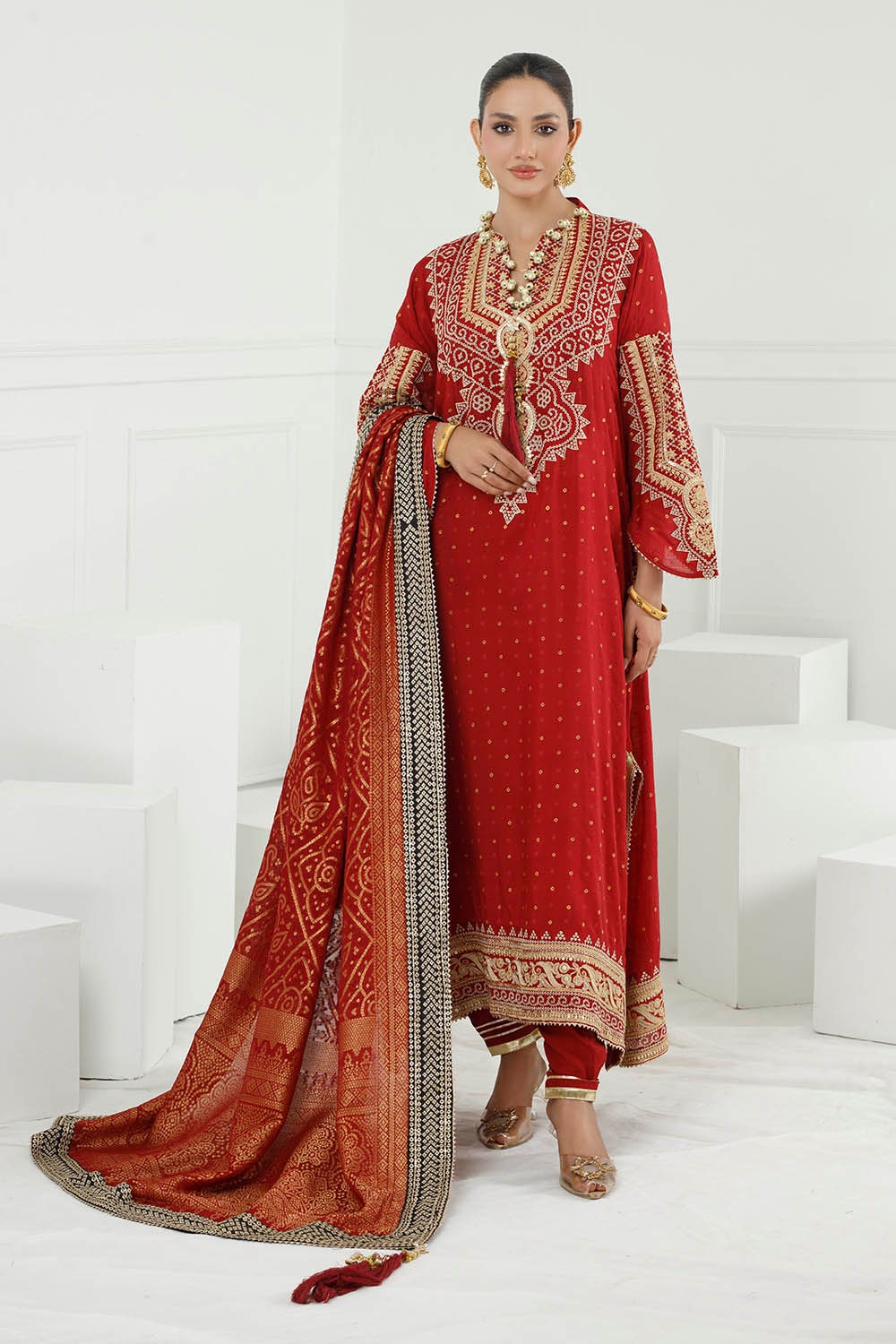 Gul Ahmed | Chunri Lawn 25 | PRW-42003 by Gul Ahmed - Designer Dress - Type: Ladies Clothes - Available at Libayah - 100% Original