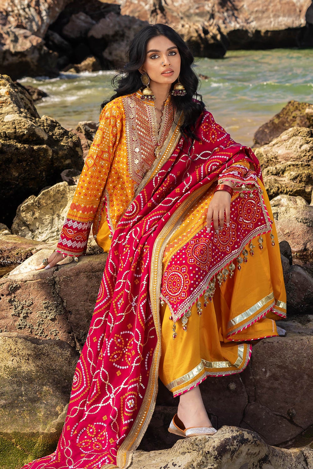 Gul Ahmed | Chunri Lawn 25 | PRW-42006 by Gul Ahmed - Designer Dress - Type: Ladies Clothes - Available at Libayah - 100% Original