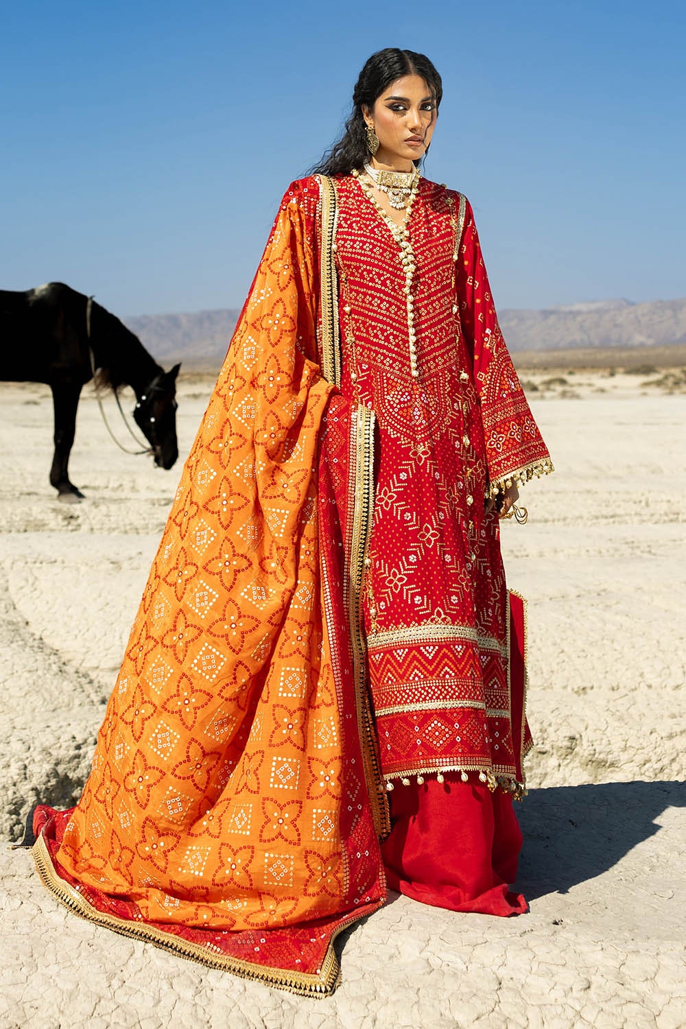 Gul Ahmed | Chunri Lawn 25 | PRW-42007 by Gul Ahmed - Designer Dress - Type: Ladies Clothes - Available at Libayah - 100% Original