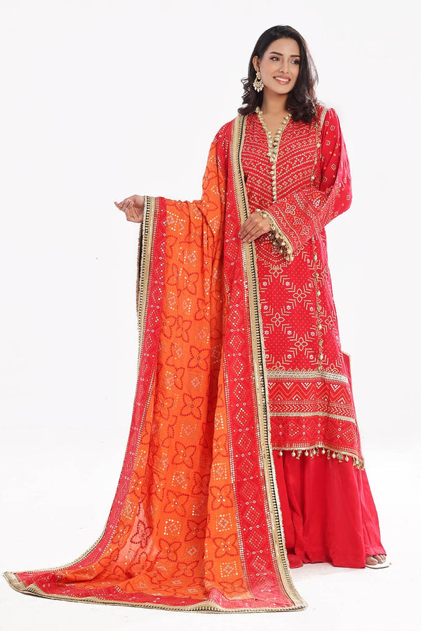 Gul Ahmed | Chunri Lawn 25 | PRW-42007 by Gul Ahmed - Designer Dress - Type: Ladies Clothes - Available at Libayah - 100% Original