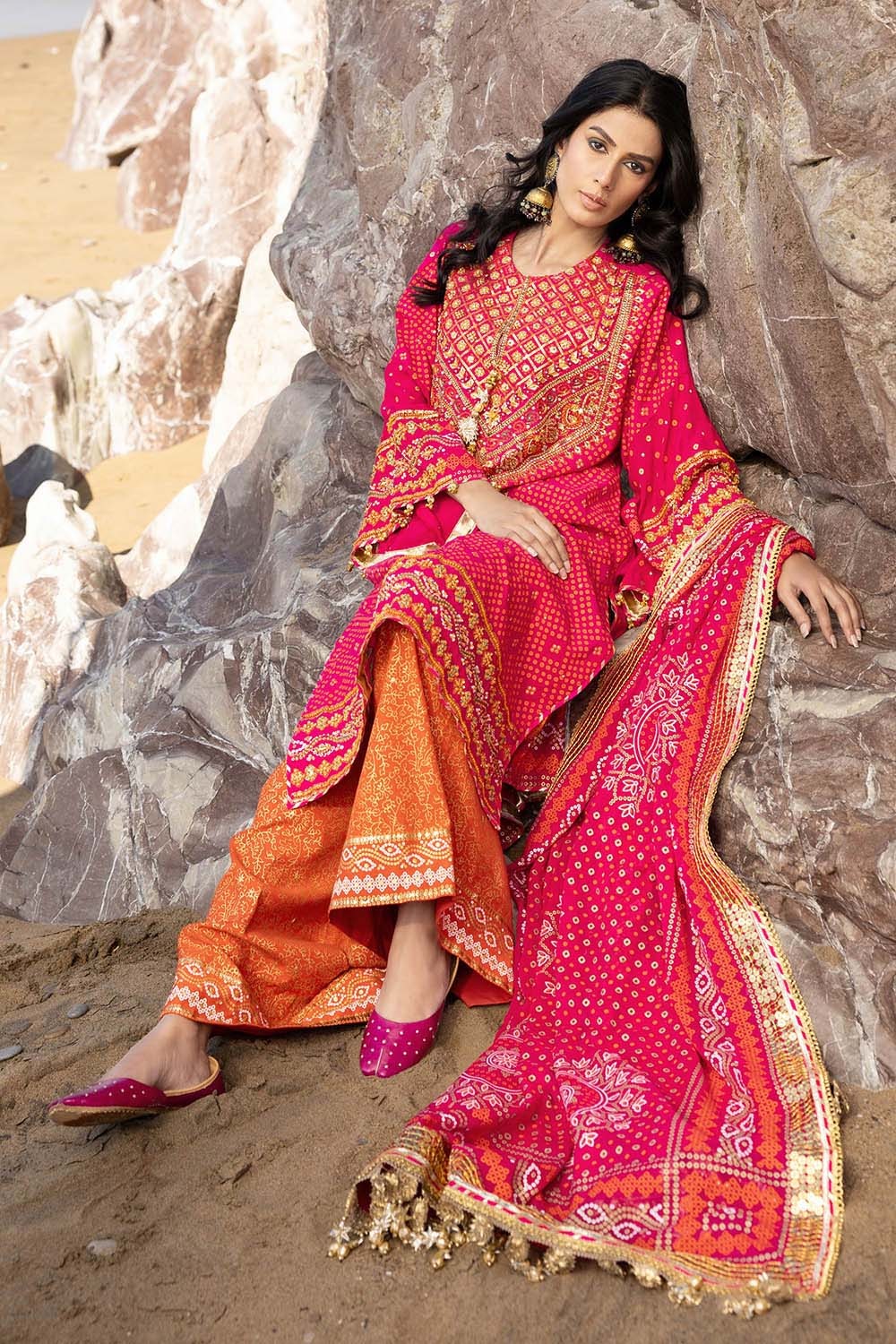 Gul Ahmed | Chunri Lawn 25 | PRW-52019 by Gul Ahmed - Designer Dress - Type: Ladies Clothes - Available at Libayah - 100% Original