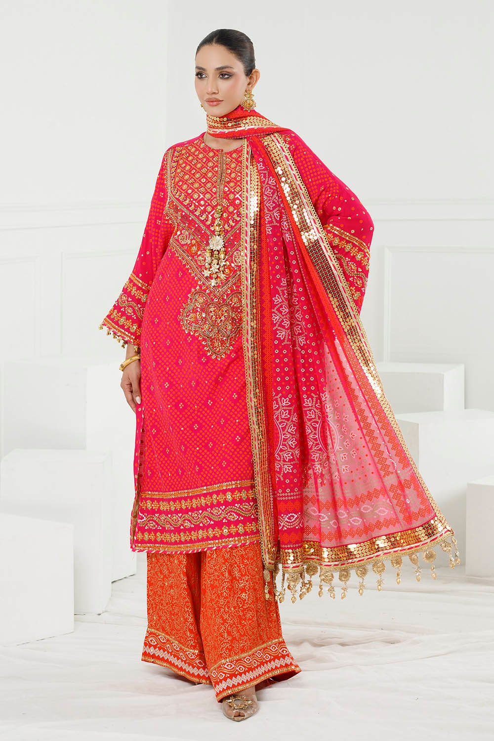 Gul Ahmed | Chunri Lawn 25 | PRW-52019 by Gul Ahmed - Designer Dress - Type: Ladies Clothes - Available at Libayah - 100% Original
