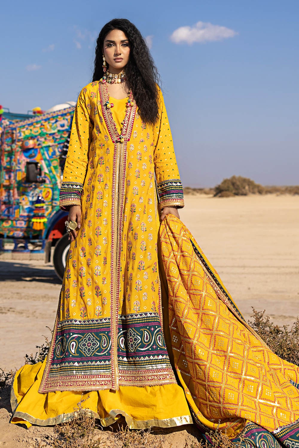 Gul Ahmed | Chunri Lawn 25 | PRW-52020 by Gul Ahmed - Designer Dress - Type: Ladies Clothes - Available at Libayah - 100% Original