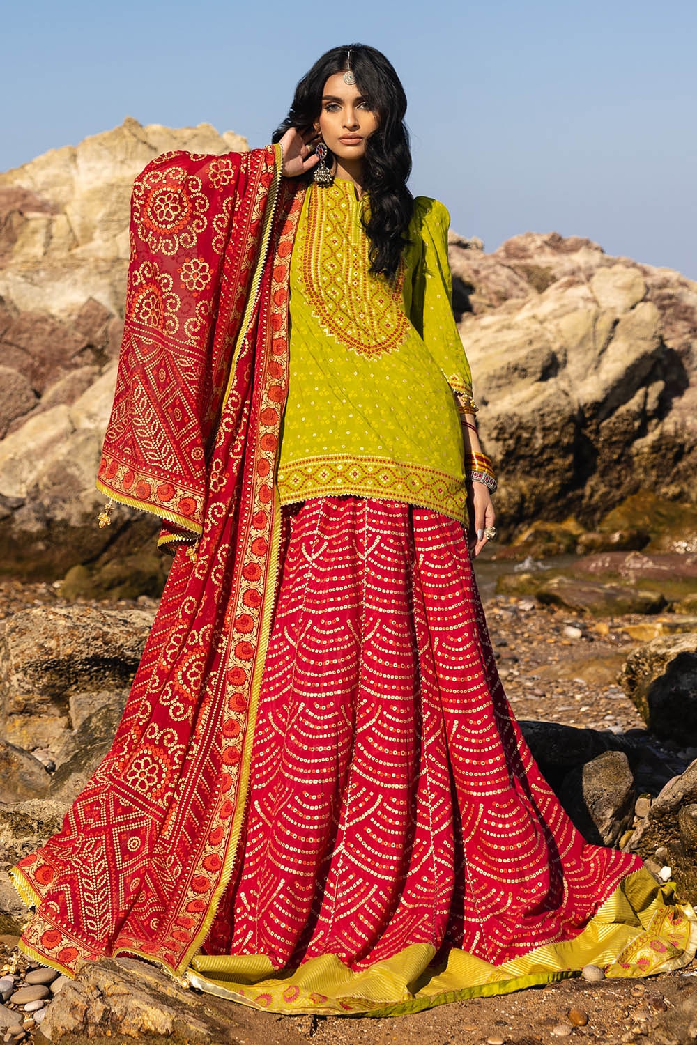 Gul Ahmed | Chunri Lawn 25 | PRW-52021 by Gul Ahmed - Designer Dress - Type: Ladies Clothes - Available at Libayah - 100% Original
