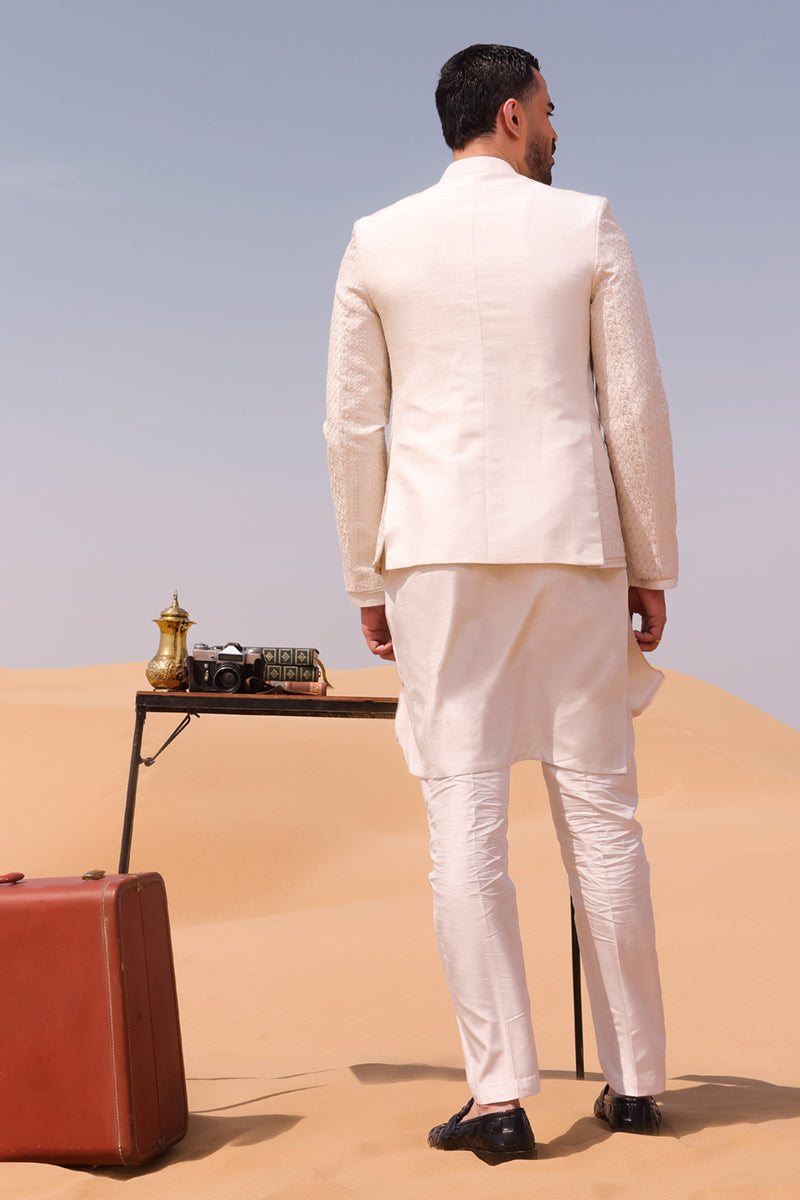 Pakistani Menswear | QAL-JSC-07 COAT by Libayah Ltd. - Designer Dress - Type: Menswear - Available at Libayah - 100% Original