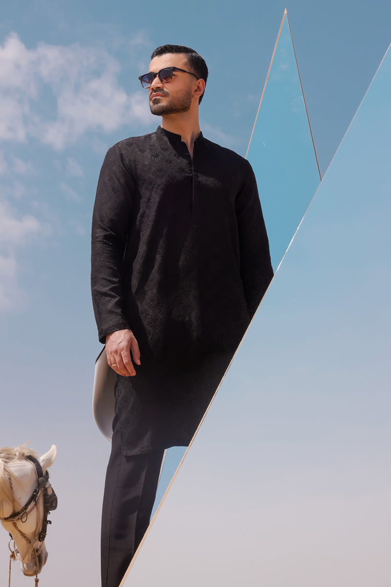 Pakistani Menswear | QAL-JS-05 by Libayah Ltd. - Designer Dress - Type: Menswear - Available at Libayah - 100% Original
