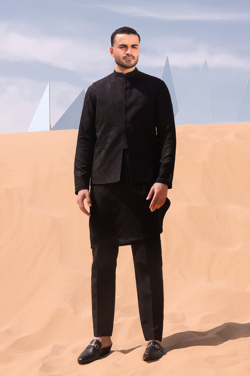 Pakistani Menswear | QAL-JSW-06 WAISTCOAT by Libayah Ltd. - Designer Dress - Type: Menswear - Available at Libayah - 100% Original