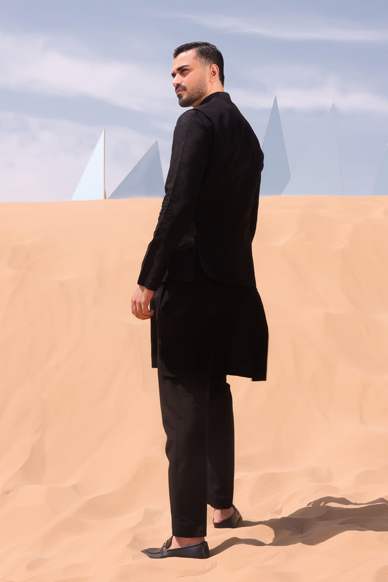 Pakistani Menswear | QAL-JSW-06 WAISTCOAT by Libayah Ltd. - Designer Dress - Type: Menswear - Available at Libayah - 100% Original