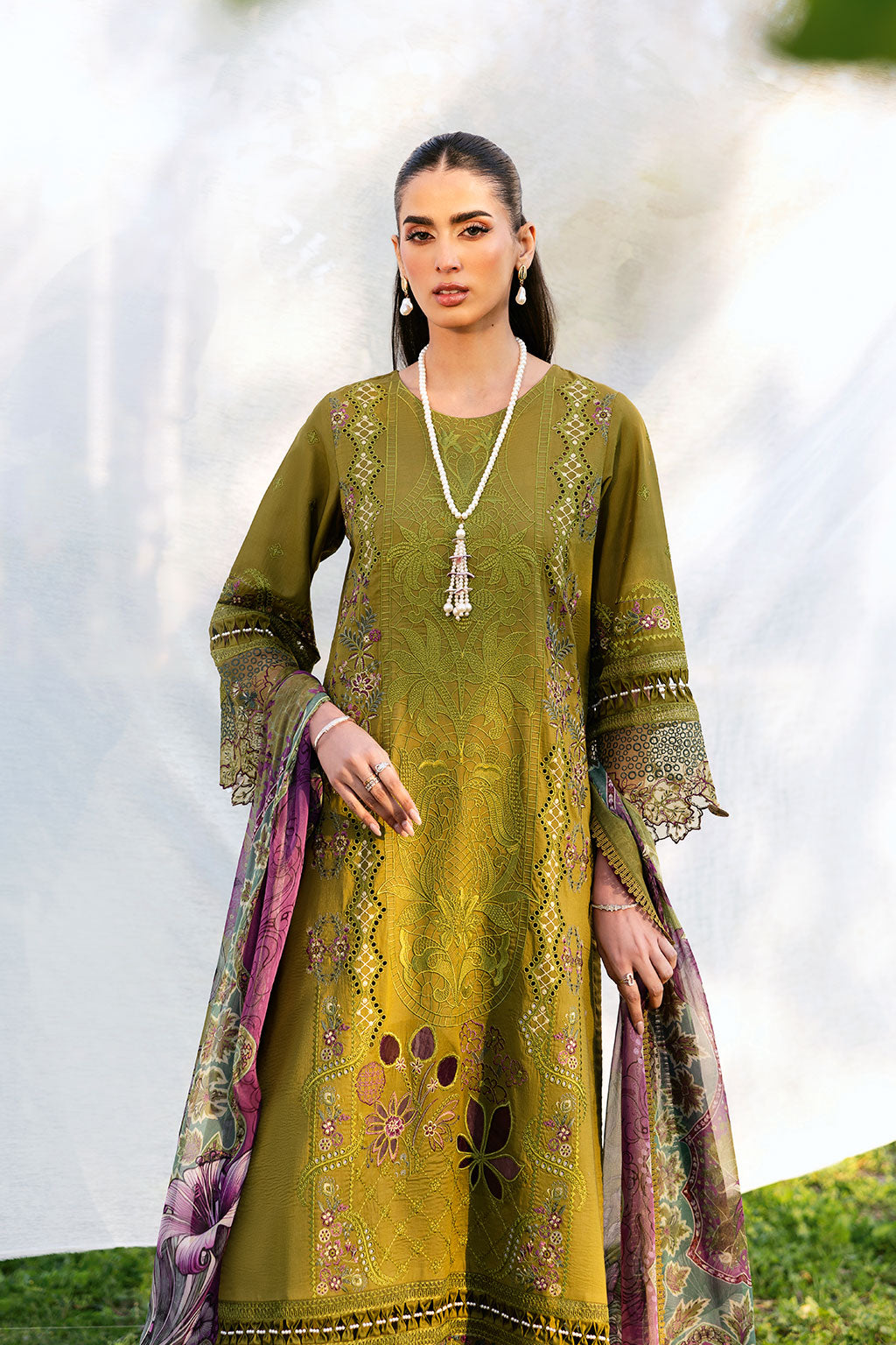 Ramsha | Riwayat Lawn Collection | Y-1303 by Ramsha - Designer Dress - Type: Ladies Clothes - Available at Libayah - 100% Original