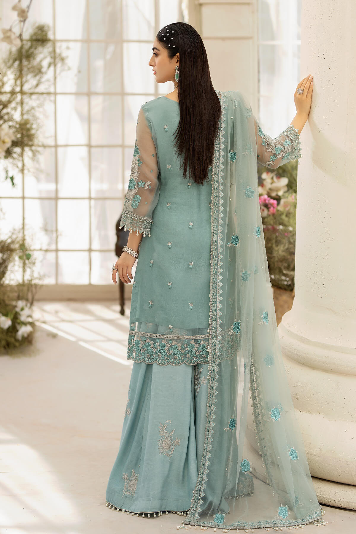 Raeesa Premium | Dehleez Formals | DL-1013 Caribbean Coast by Raeesa Premium - Designer Dress - Type: Ladies Clothes - Available at Libayah - 100% Original