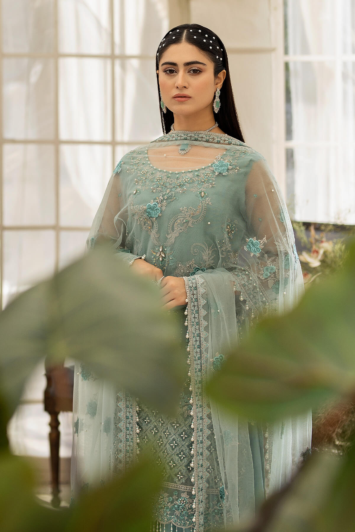 Raeesa Premium | Dehleez Formals | DL-1013 Caribbean Coast by Raeesa Premium - Designer Dress - Type: Ladies Clothes - Available at Libayah - 100% Original