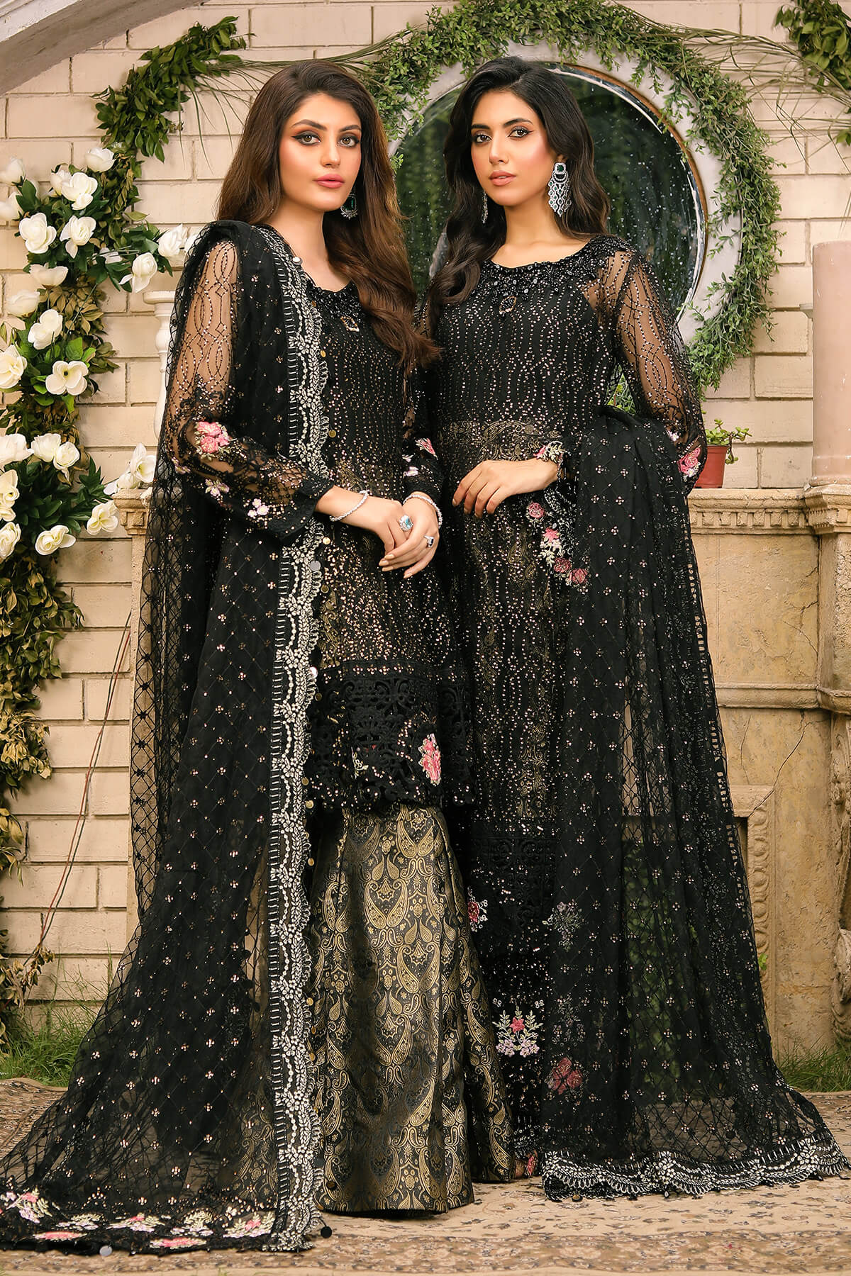Raeesa Premium | Wajadan Wedding Formals | WD-3 Metal Black by Raeesa Premium - Designer Dress - Type: Ladies Clothes - Available at Libayah - 100% Original