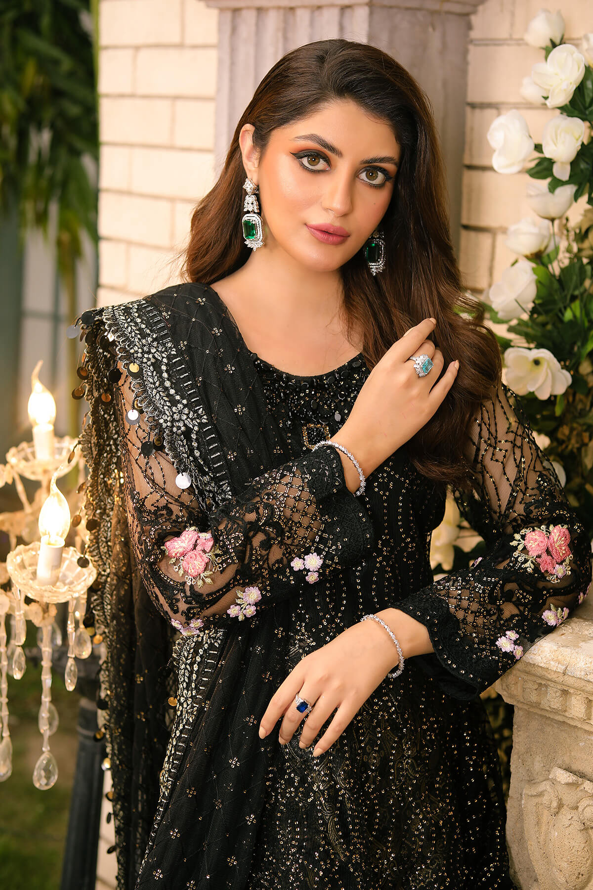 Raeesa Premium | Wajadan Wedding Formals | WD-3 Metal Black by Raeesa Premium - Designer Dress - Type: Ladies Clothes - Available at Libayah - 100% Original