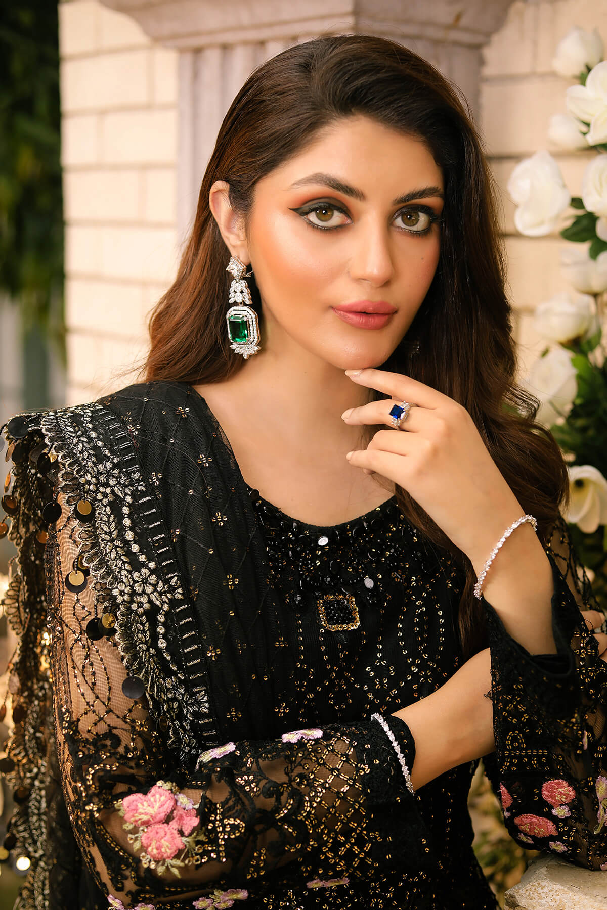 Raeesa Premium | Wajadan Wedding Formals | WD-3 Metal Black by Raeesa Premium - Designer Dress - Type: Ladies Clothes - Available at Libayah - 100% Original
