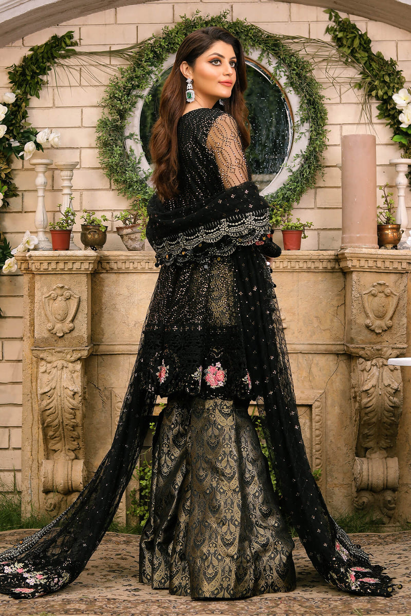 Raeesa Premium | Wajadan Wedding Formals | WD-3 Metal Black by Raeesa Premium - Designer Dress - Type: Ladies Clothes - Available at Libayah - 100% Original