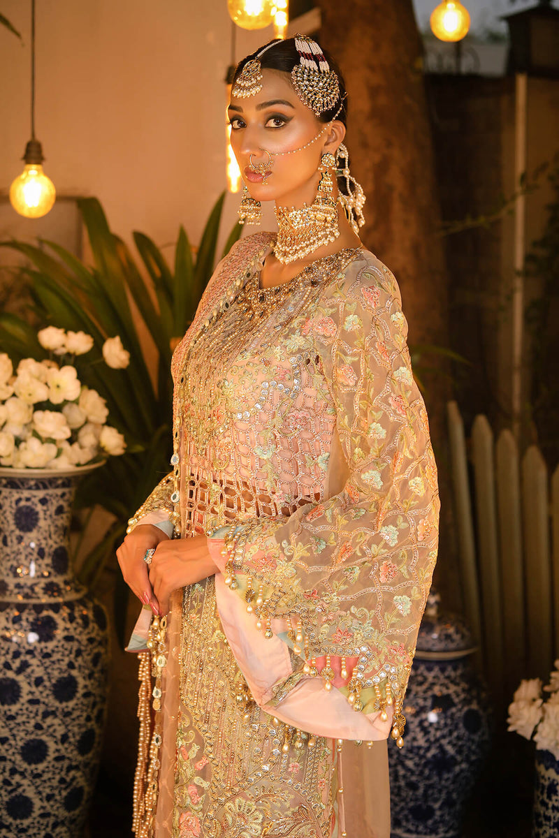 Raeesa Premium | Wajadan Wedding Formals | WD-6 Powder Peach by Raeesa Premium - Designer Dress - Type: Ladies Clothes - Available at Libayah - 100% Original