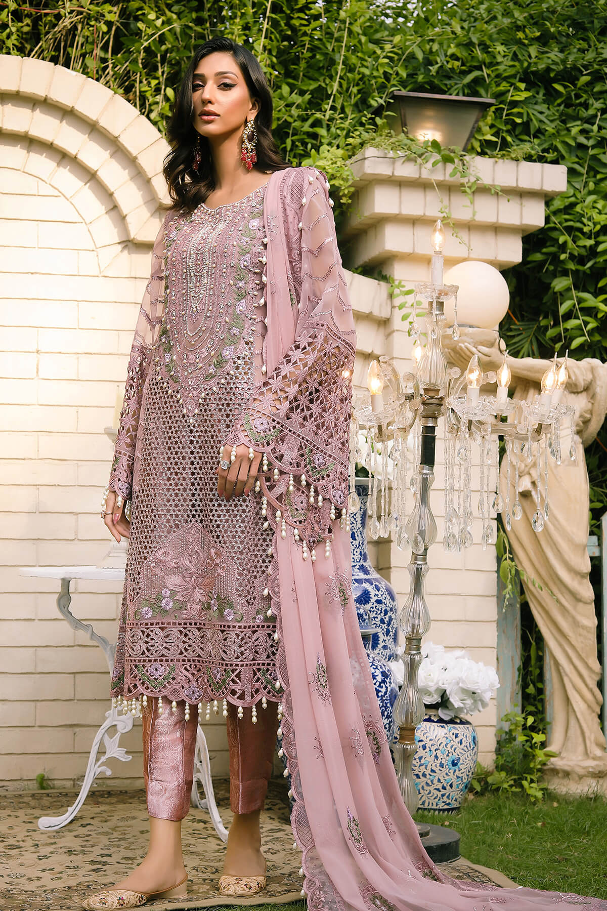 Raeesa Premium | Wajadan Wedding Formals | WD-7 Opera Mauve by Raeesa Premium - Designer Dress - Type: Ladies Clothes - Available at Libayah - 100% Original