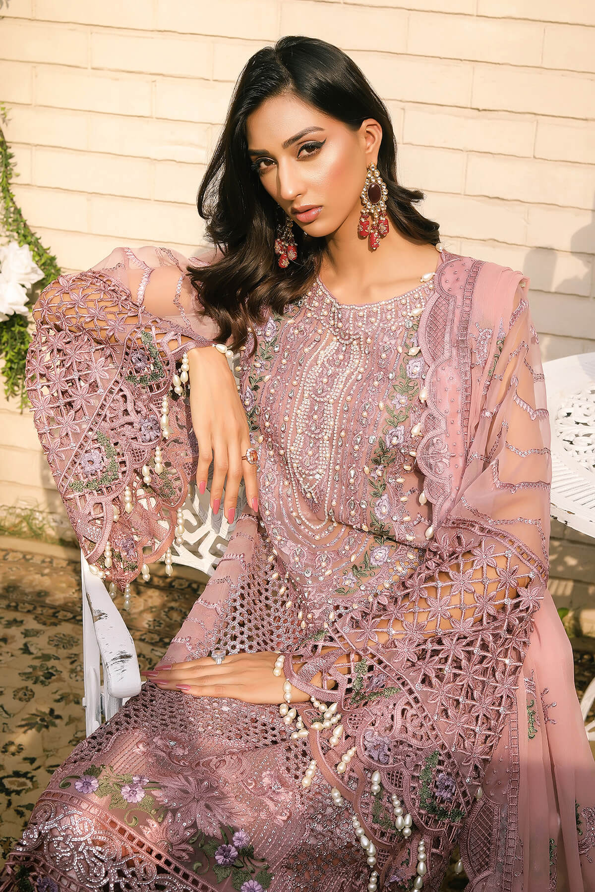Raeesa Premium | Wajadan Wedding Formals | WD-7 Opera Mauve by Raeesa Premium - Designer Dress - Type: Ladies Clothes - Available at Libayah - 100% Original