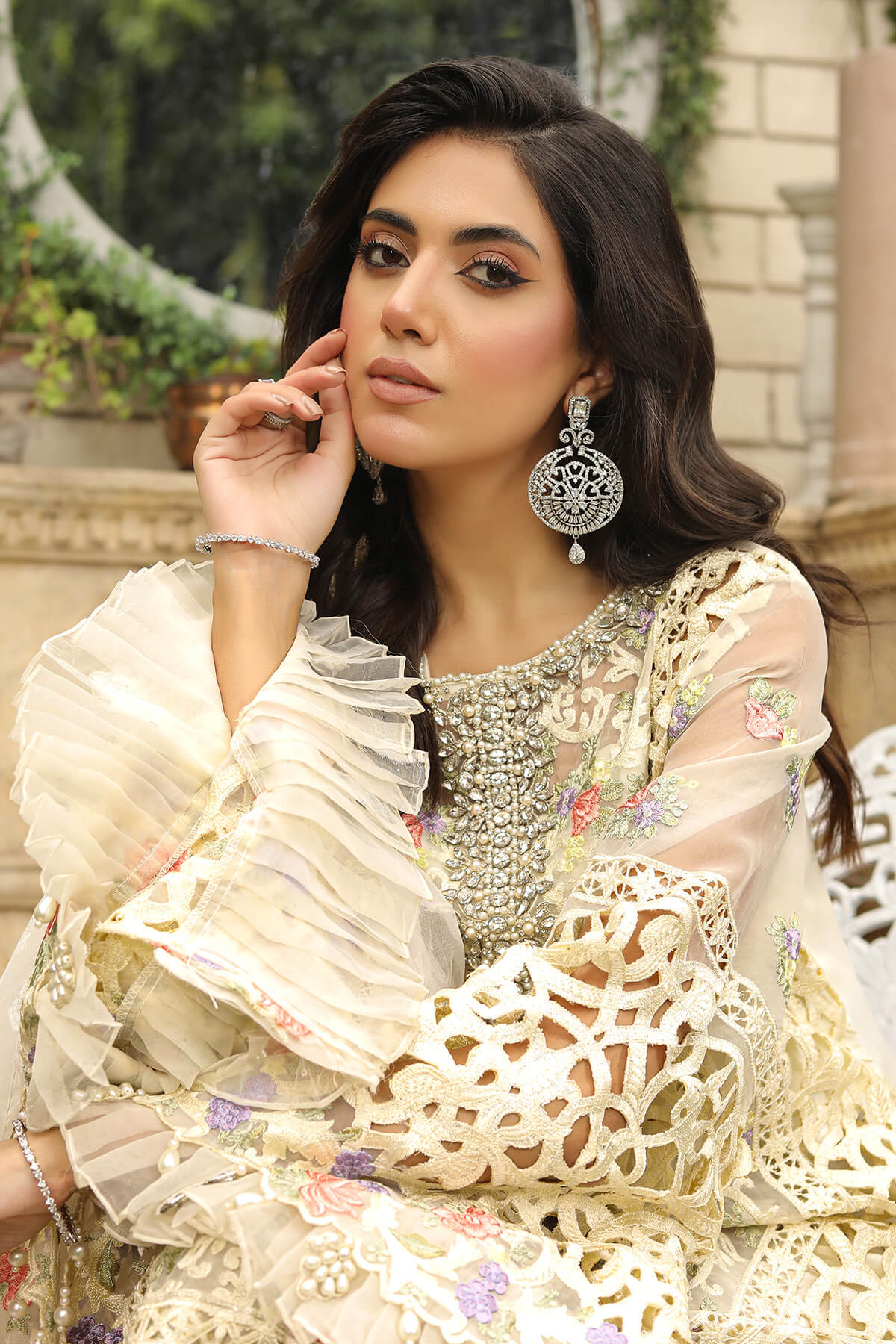 Raeesa Premium | Wajadan Wedding Formals | WD-8 Ivory by Raeesa Premium - Designer Dress - Type: Ladies Clothes - Available at Libayah - 100% Original