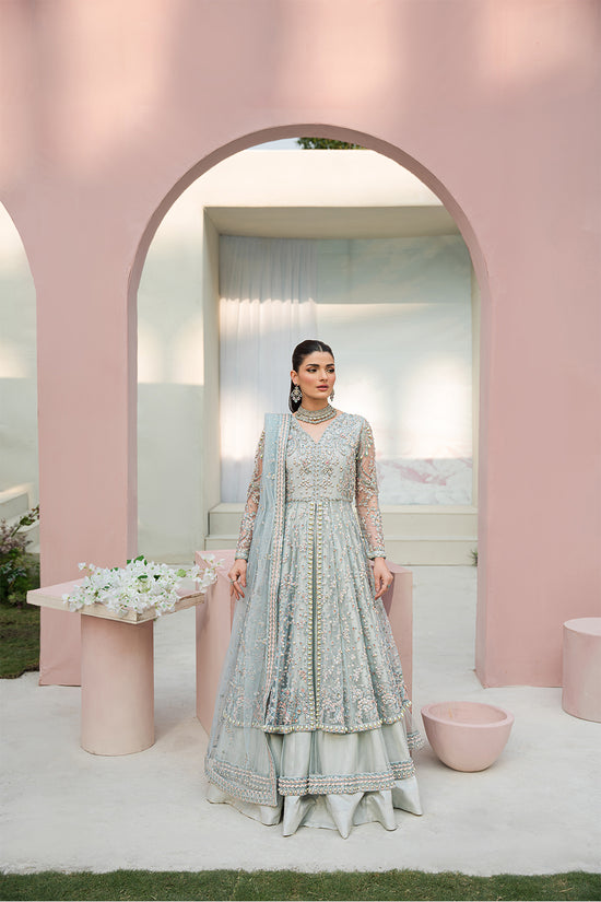 Raja Salahuddin | Love in Bloom | Blue Bell by Raja Salahuddin - Designer Dress - Type: Ladies Clothes - Available at Libayah - 100% Original