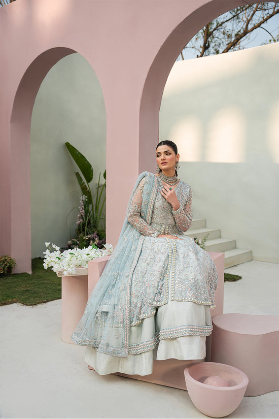 Raja Salahuddin | Love in Bloom | Blue Bell by Raja Salahuddin - Designer Dress - Type: Ladies Clothes - Available at Libayah - 100% Original