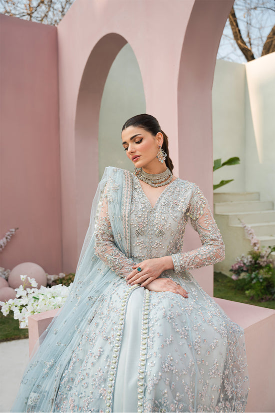 Raja Salahuddin | Love in Bloom | Blue Bell by Raja Salahuddin - Designer Dress - Type: Ladies Clothes - Available at Libayah - 100% Original