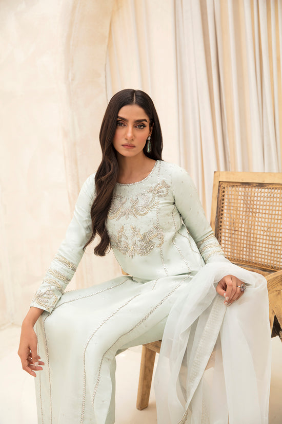 Raja Salahuddin | The Wishlist | PEPPERMINT by Raja Salahuddin - Designer Dress - Type: Ladies Clothes - Available at Libayah - 100% Original