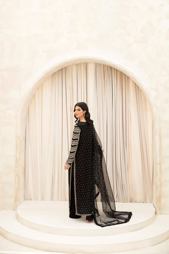 Raja Salahuddin | The Wishlist | NIGHT OWL by Raja Salahuddin - Designer Dress - Type: Ladies Clothes - Available at Libayah - 100% Original