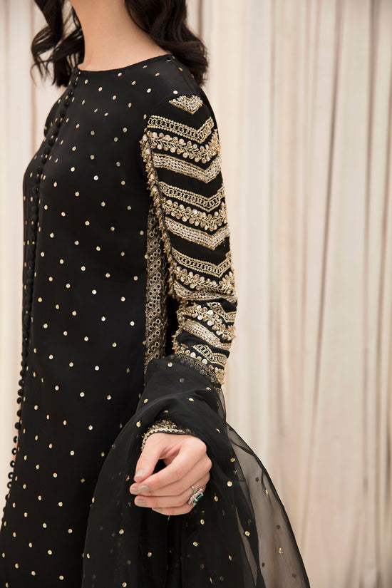 Raja Salahuddin | The Wishlist | NIGHT OWL by Raja Salahuddin - Designer Dress - Type: Ladies Clothes - Available at Libayah - 100% Original