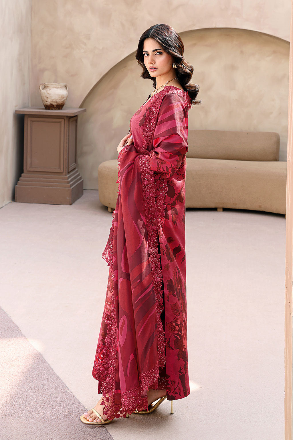 Ramsha | Naqsh Embroidered Rawsilk | RS-04 by Ramsha - Designer Dress  - Type : Ladies Clothes - Available at Libayah - 100% Original 