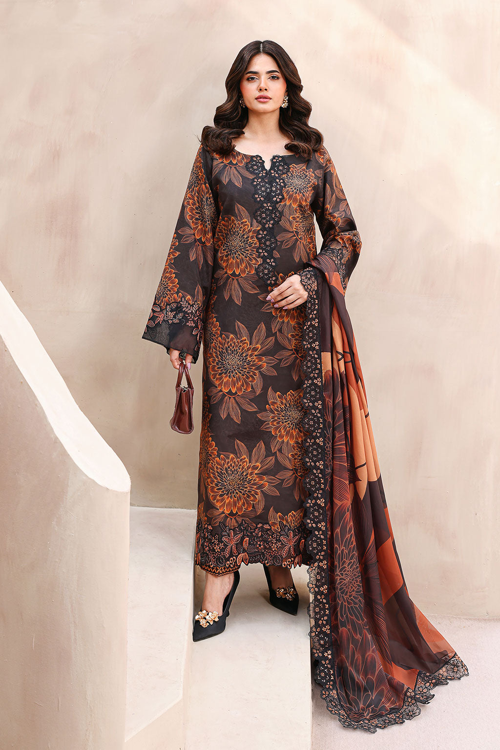 Ramsha | Naqsh Embroidered Rawsilk | RS-02 by Ramsha - Designer Dress  - Type : Ladies Clothes - Available at Libayah - 100% Original 
