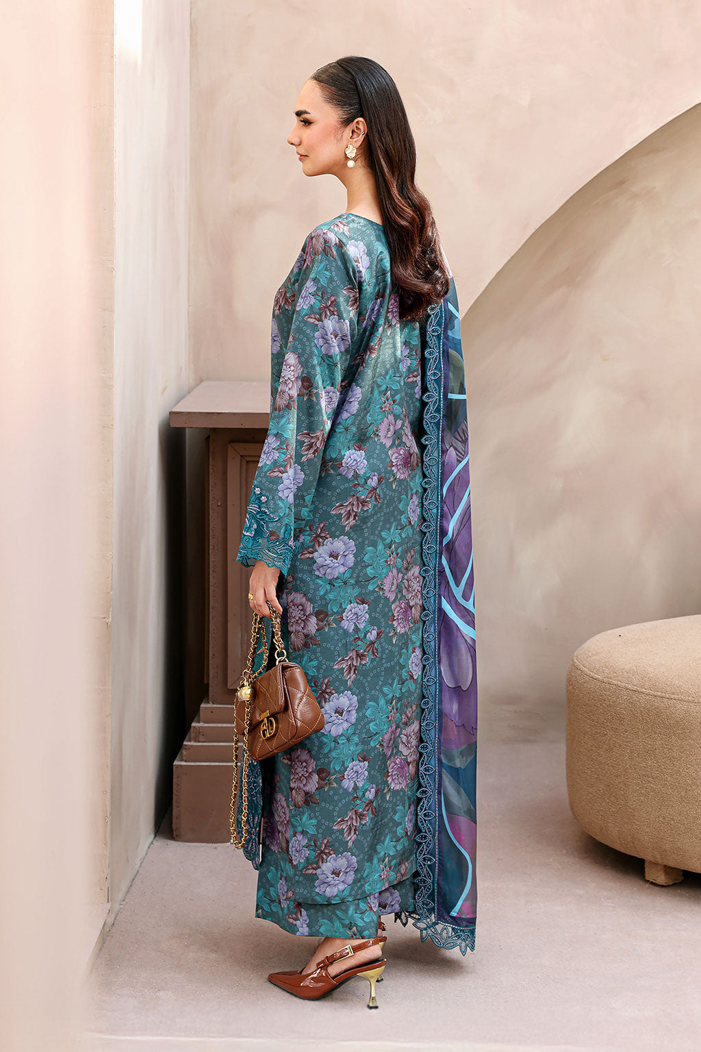 Ramsha | Naqsh Embroidered Rawsilk | RS-03 by Ramsha - Designer Dress  - Type : Ladies Clothes - Available at Libayah - 100% Original 